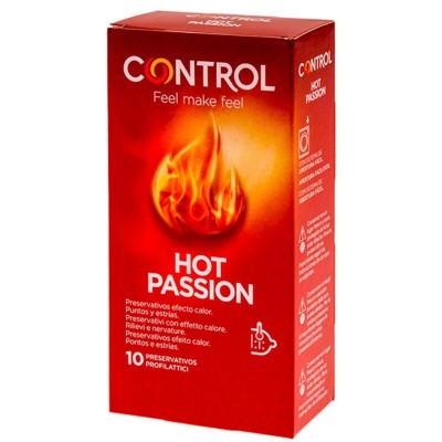 PROFILATTICI CONTROL "HOT PASSION" - EFFETTO RISCALDANTE - 10 PEZZI